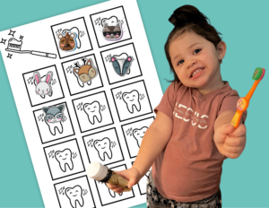 child tamer teeth brushing chart